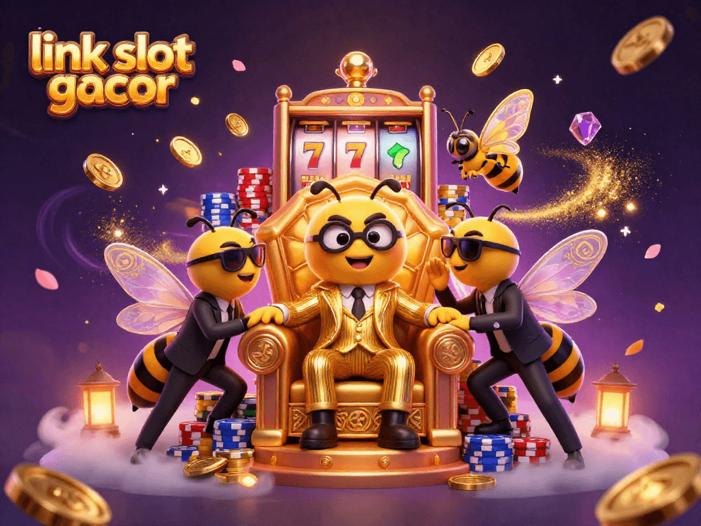 Spin the reels and experience excitement at link slot gacor with vibrant casino elements and a captivating scene.