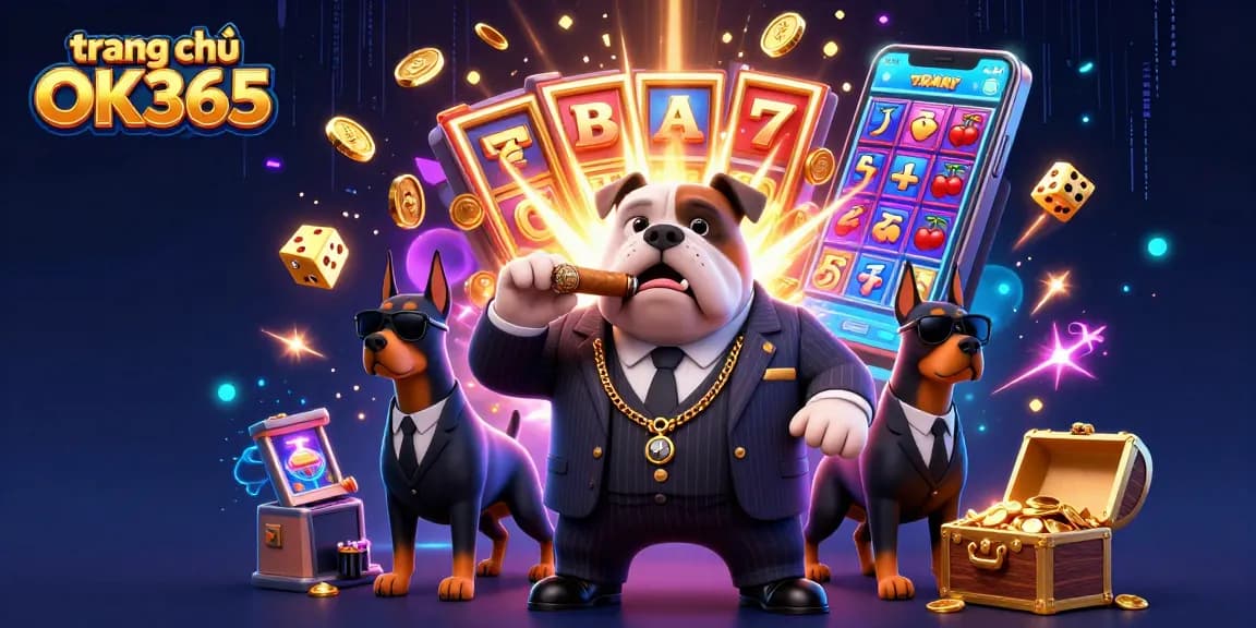 Experience exciting wins at trang chủ OK365 with vibrant slot machines and engaging characters.