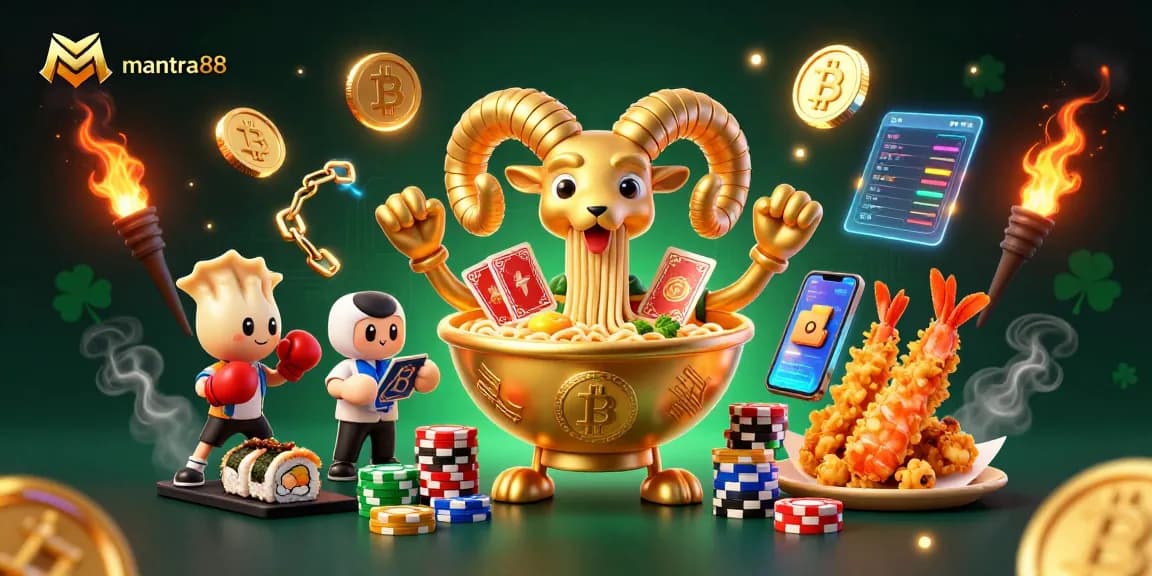 Experience thrilling gameplay with mantra88's vibrant casino characters, Bitcoin, and NFTs in action.