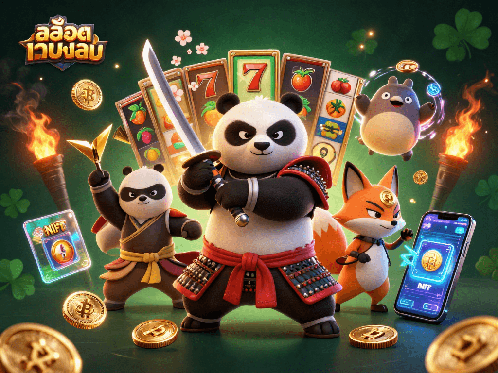 Experience thrilling สล็อตเว็บตรง action with a samurai panda, ninja fox, and a magic tanuki.