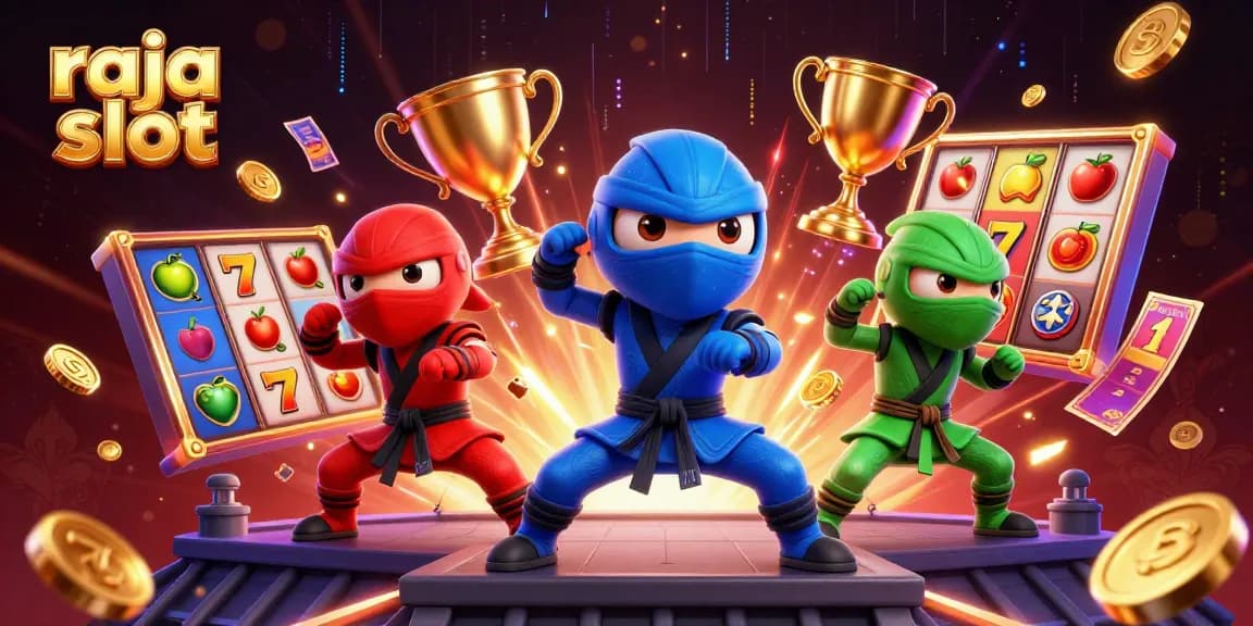 Raja slot menghadirkan tim ninja chameleon yang beraksi dengan simbol jackpot dan elemen kasino yang memukau.