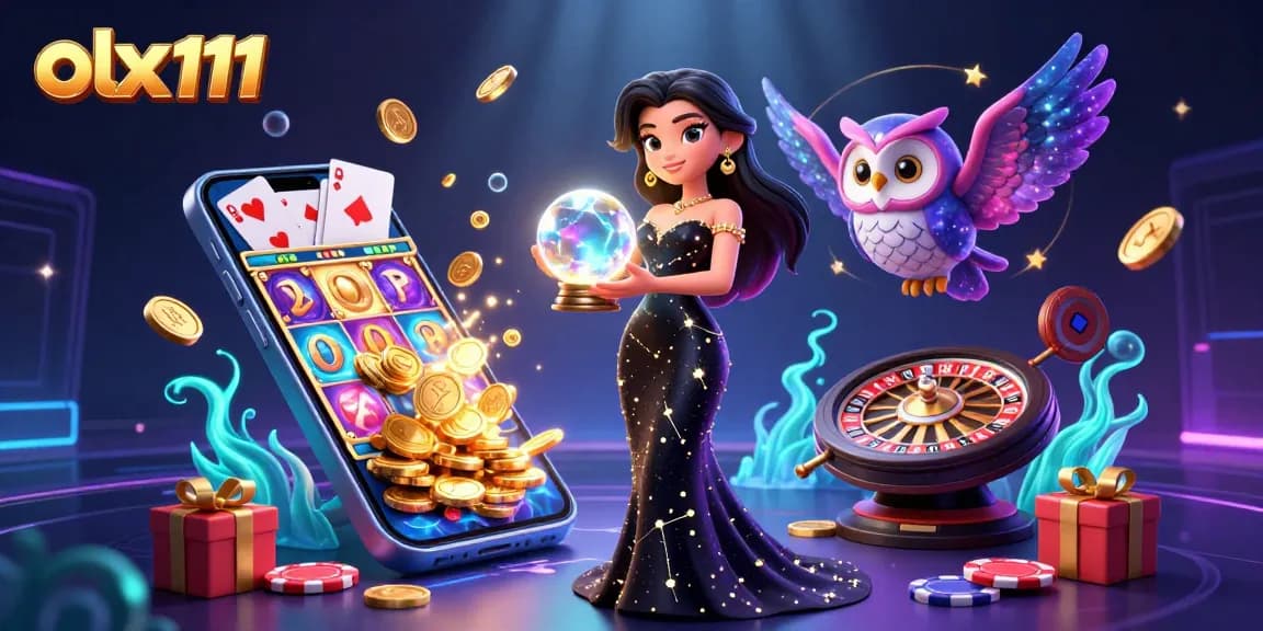 Engage in the thrilling olx111 experience with vibrant casino elements and mystical themes.
