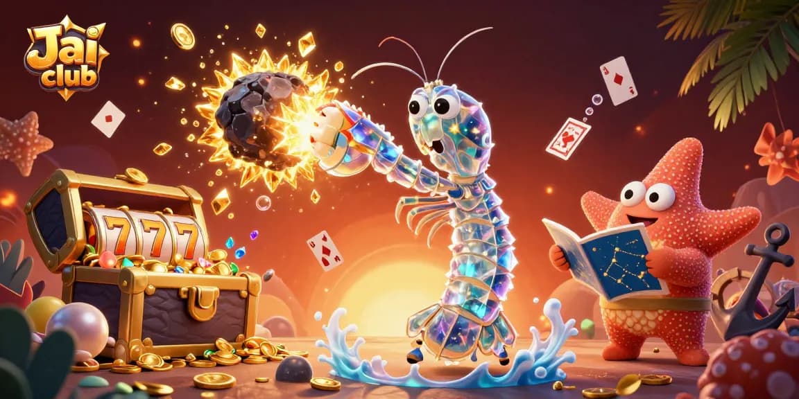 Engage with exciting gameplay at Jai club, featuring vibrant characters and dynamic casino elements.