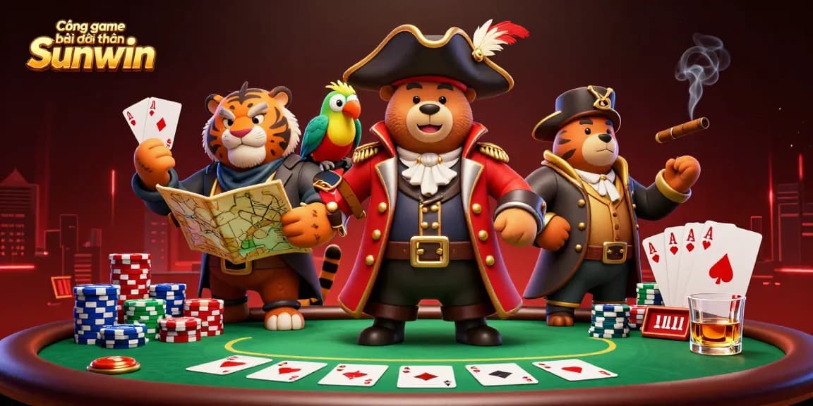 Engage in thrilling adventures at Cổng game bài đổi thưởng Sunwin with vibrant casino elements.