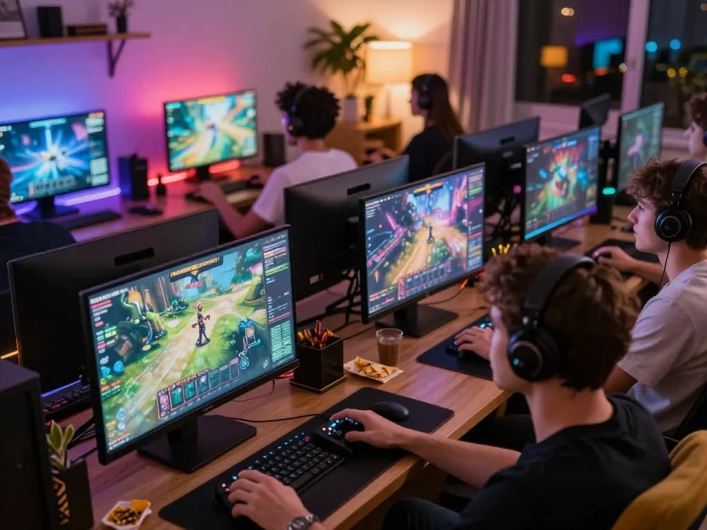 Engaging players enjoy nsfw games mod during a lively online gaming night at home.
