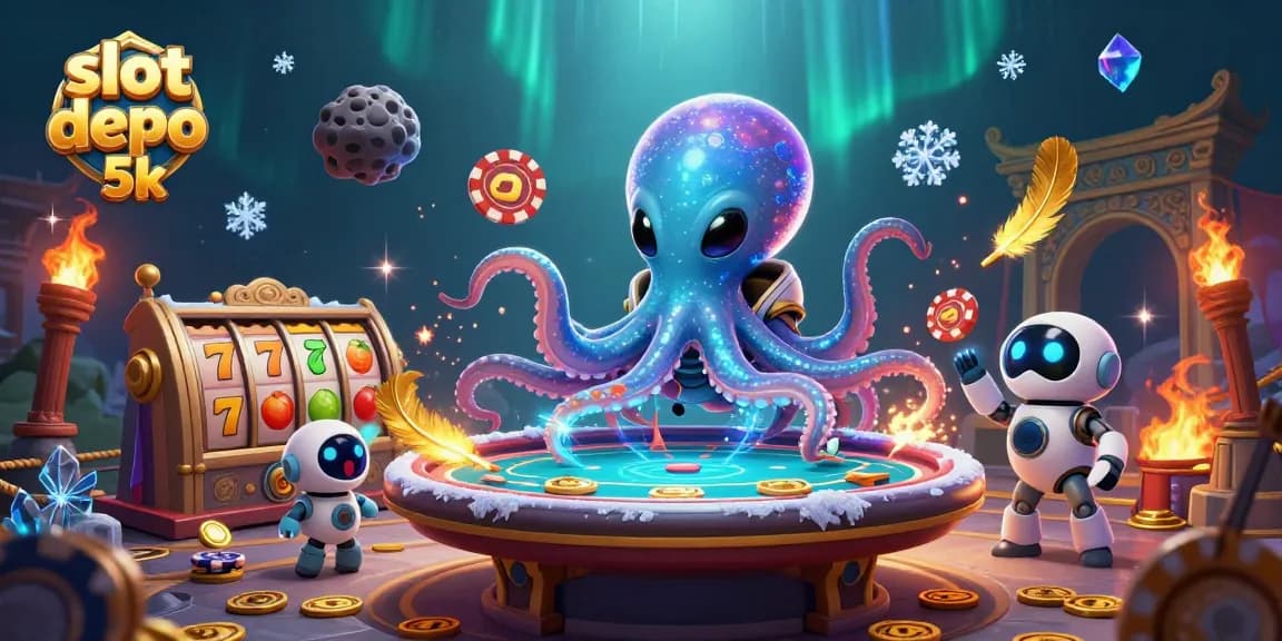 Experience thrill at slot depo 5k with alien octopus and dynamic casino elements