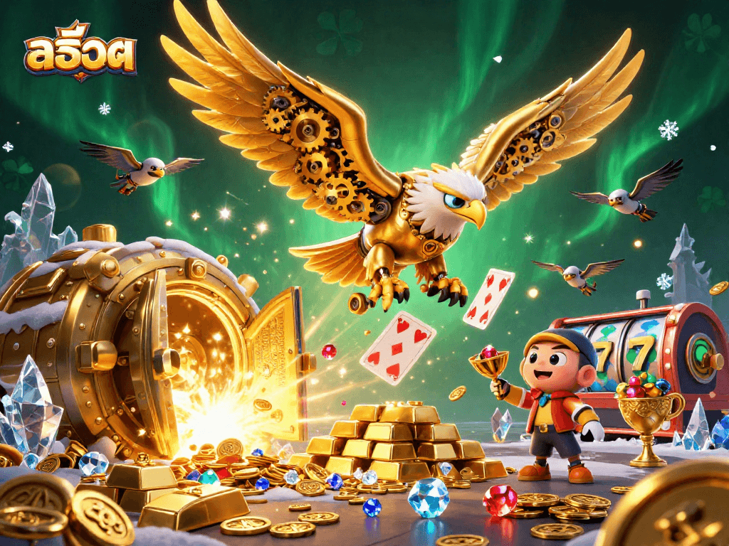 Engage with สล็อต through dynamic 3D illustration showcasing thrilling casino elements and excitement.
