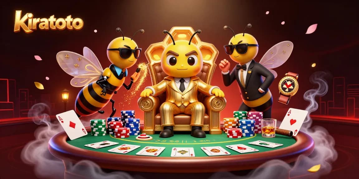 Engage in thrilling Kiratoto online gaming with eye-catching visuals of vibrant casino action.