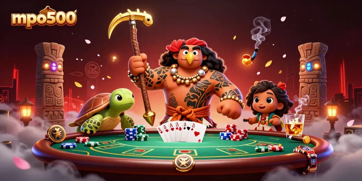 Experience high-stakes adventures with mpo500’s vibrant gaming atmosphere featuring poker elements.
