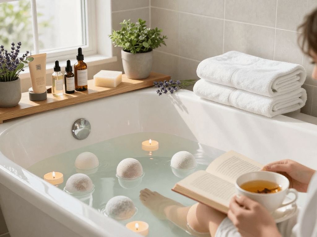 Order weed online for a calming wellness routine with CBD bath products, natural oils, and self-care essentials.