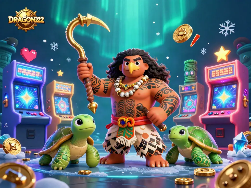 Engage in thrilling gameplay with DRAGON222 and unleash your winnings in this vibrant casino scene.
