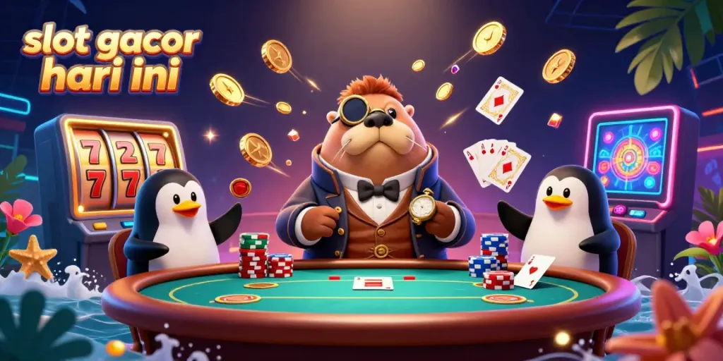 Experience thrilling gameplay with slot gacor hari ini featuring playful characters and dynamic casino elements.