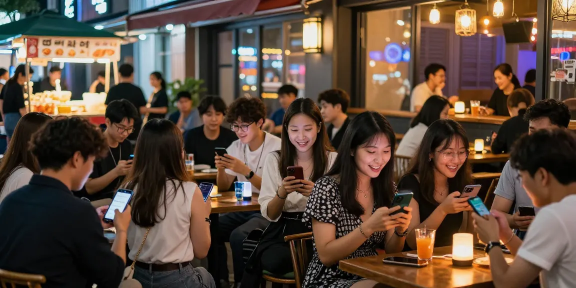 강남의 퀸알바 정보와 함께 젊은이들이 소통하는 밤문화 모습