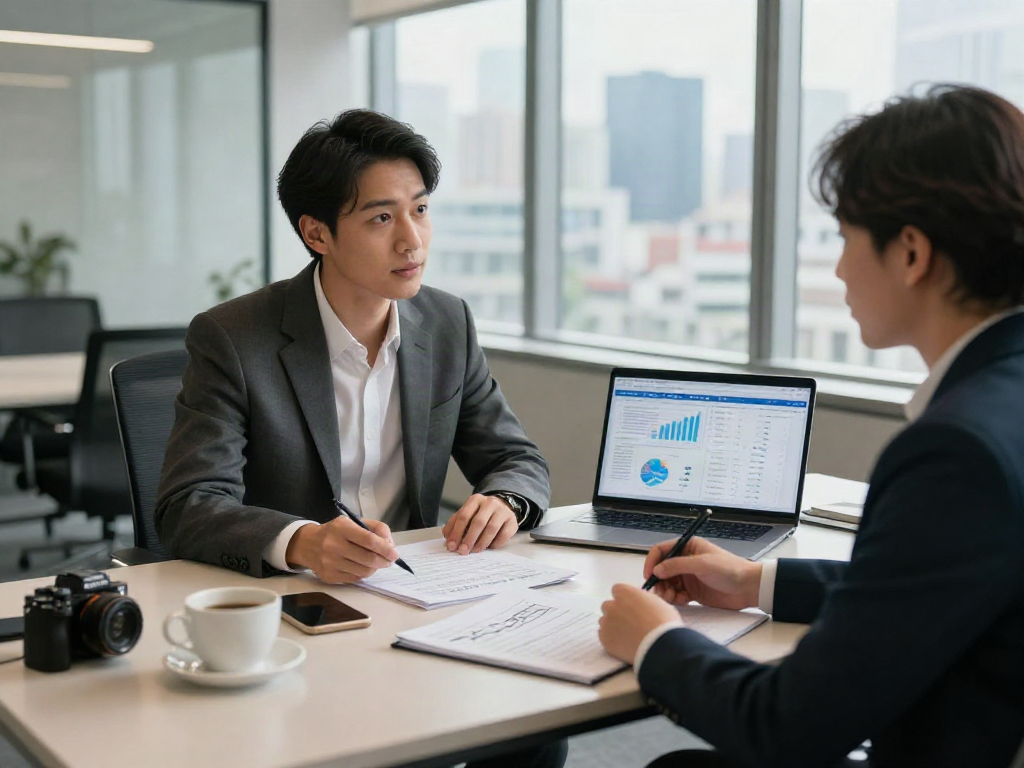 소액결제현금화를 상담하는 금융 전문가와 고객의 진지한 대화