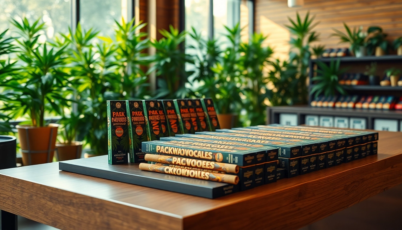 Discover premium packwoods for sale displayed beautifully in a stylish cannabis shop.