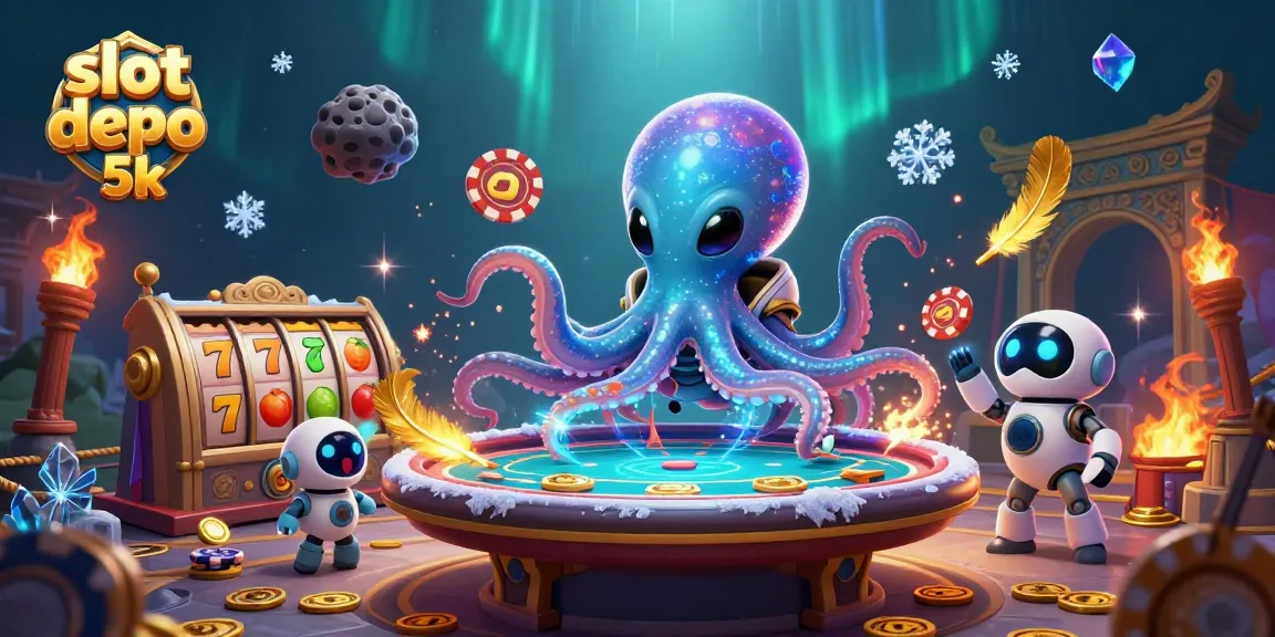 Experience thrill at slot depo 5k with alien octopus and dynamic casino elements