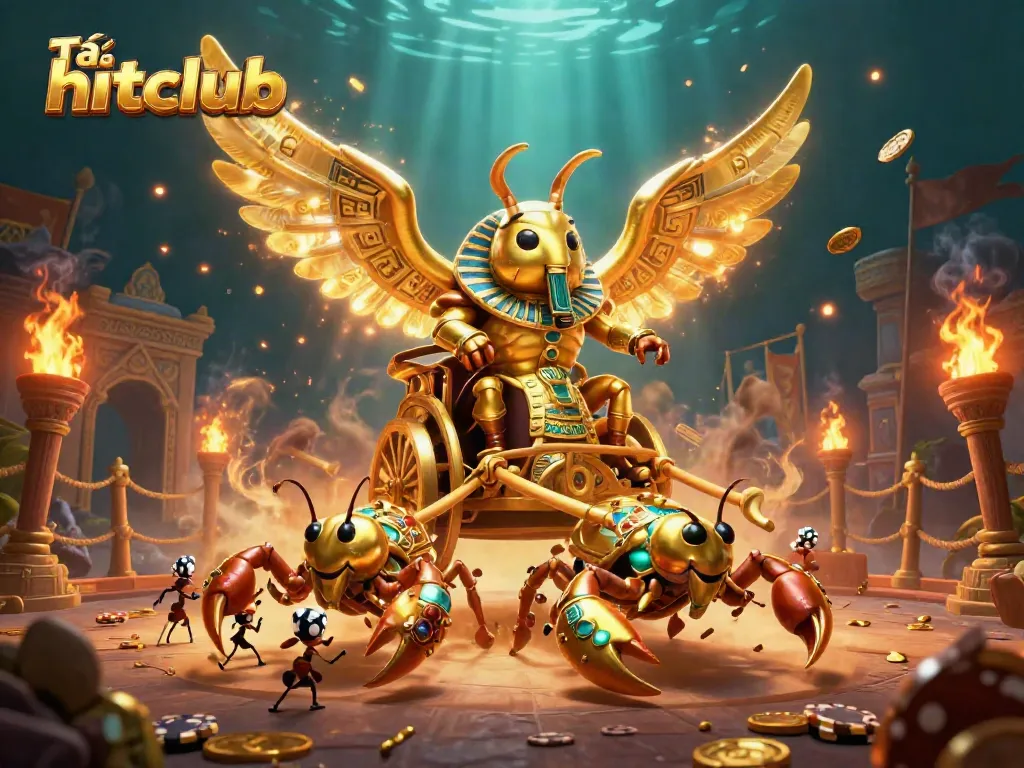 Tải hitclub to engage in a thrilling slot adventure with animated characters in a mystical setting.