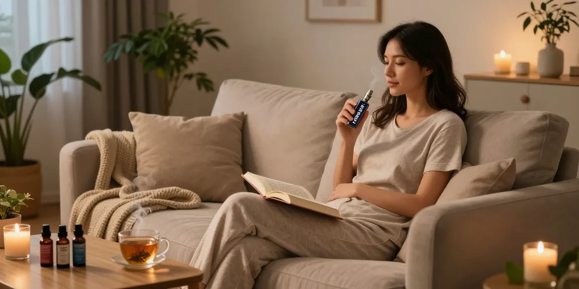 geek bar thc vape device amidst a relaxing wellness setup with CBD oils and calming plants