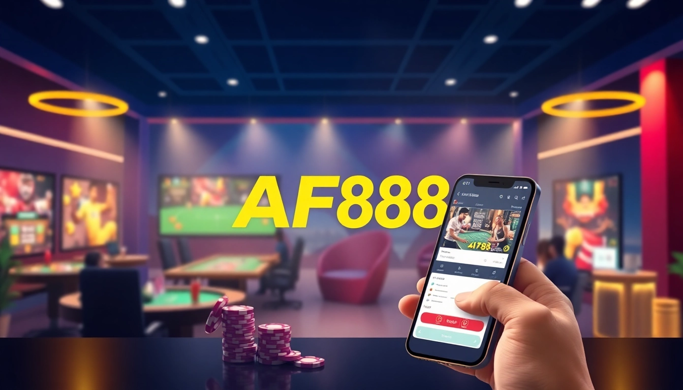 Experience the exciting online gambling landscape at af88.com with an interactive casino interface.