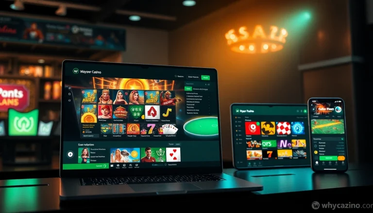 Interactive online gaming interface from https://whycazino.com showcasing vibrant slot games and live casino experience.