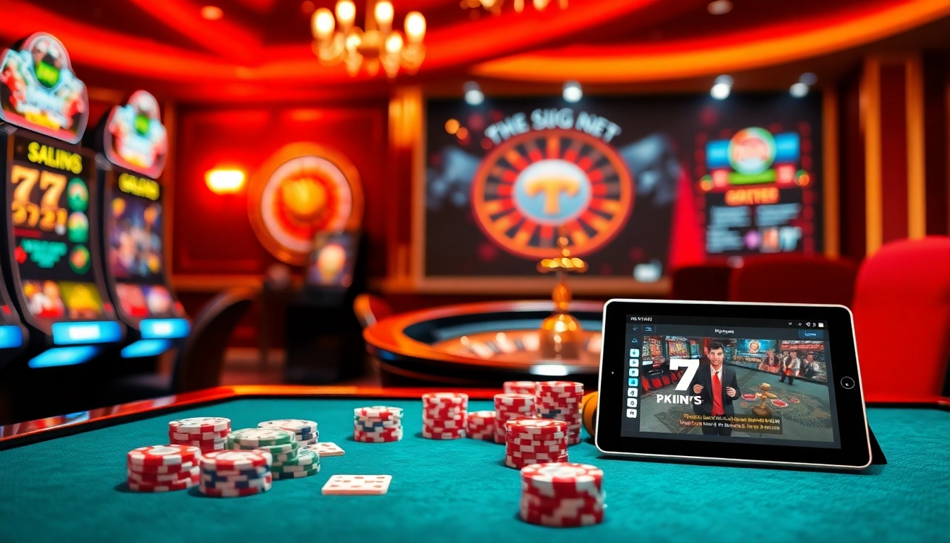 Experience high-stake excitement at 79king net with vibrant casino visuals showcasing lively gaming tables and slot machines.