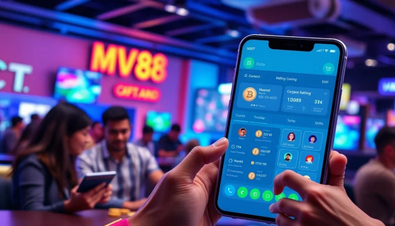 Engaging view of MV 88 mobile app showcasing secure USDT betting transactions.