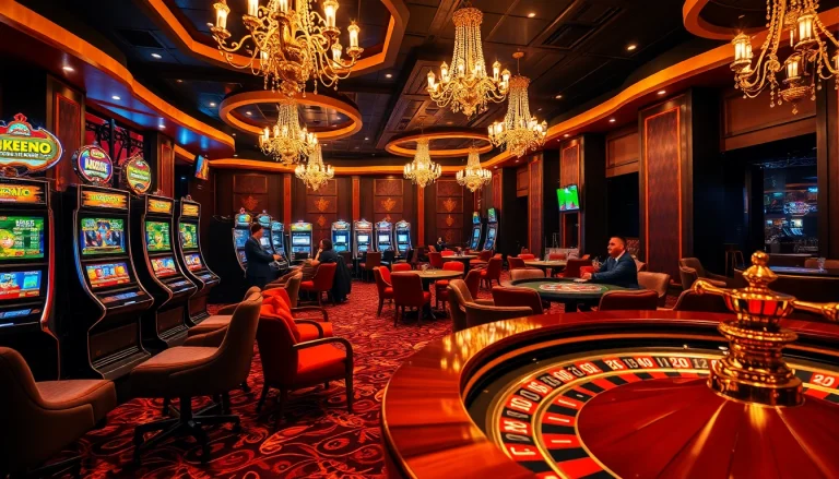 KJC Solutions offers a luxurious casino experience with elegant tables and high-stakes play.