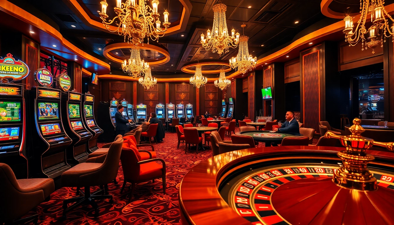 KJC Solutions offers a luxurious casino experience with elegant tables and high-stakes play.