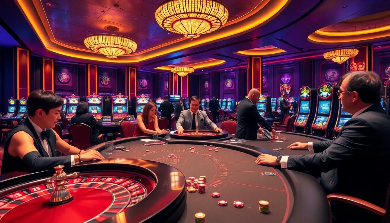 Experience the thrilling atmosphere at nhà cái nohu90 with vibrant casino games and excitement.