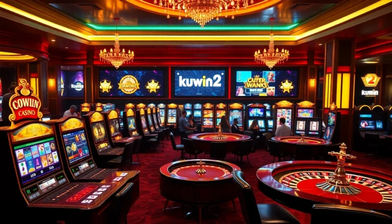 Experience thrilling online gaming at kuwin 2 with vibrant casino scenes and interactive elements.