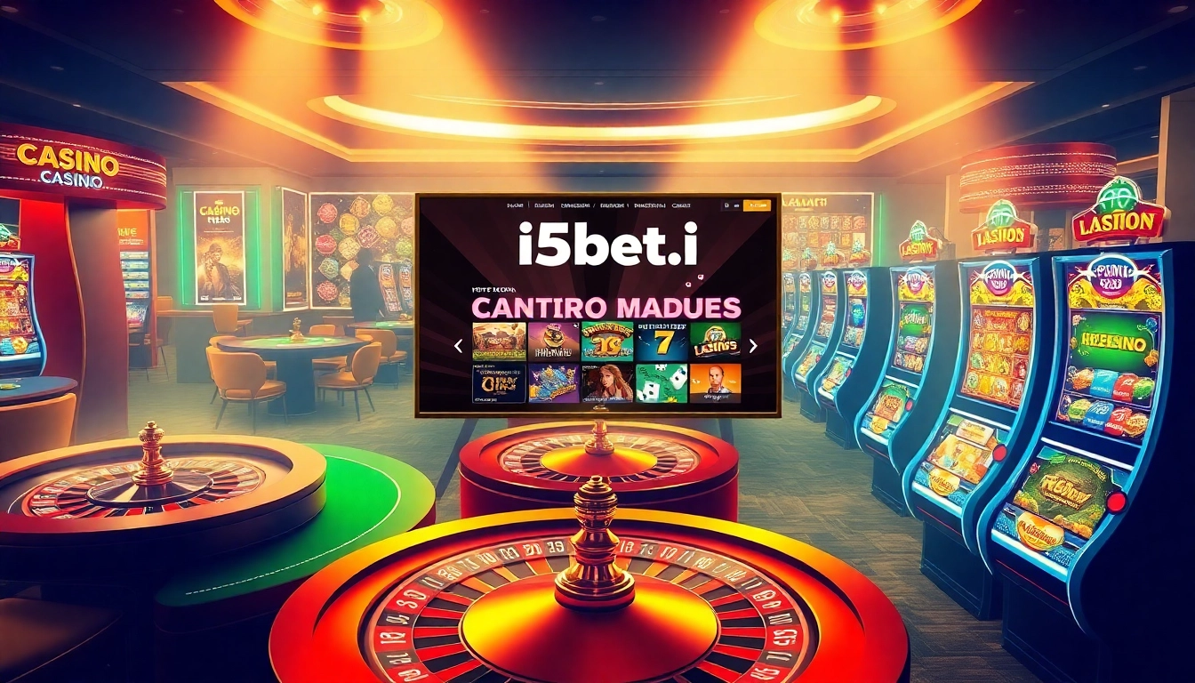 This vibrant casino interface at https://i5bet.it.com/ showcases exciting games like poker, roulette, and slots.