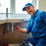 Emergency plumbers on holidays or weekends fixing a burst pipe in NYC.